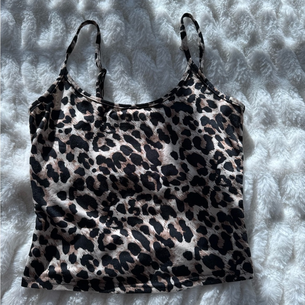 Aerie Leopard Print Tank Top